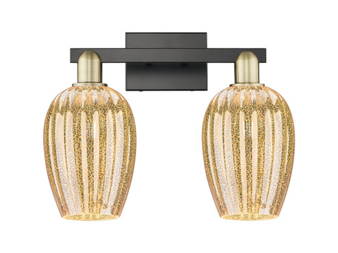 Arcadia Two Light Bath Vanity in Black Antique Brass (405|716-2W-BAB-G457-6ME)