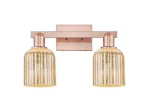 Arcadia Two Light Bath Vanity in Antique Copper (405|716-2W-AC-G559-5ME)