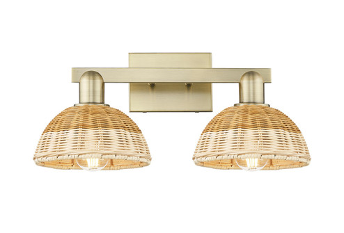 Arcadia Two Light Bath Vanity in Antique Brass (405|716-2W-AB-NBD2-75-NAT)
