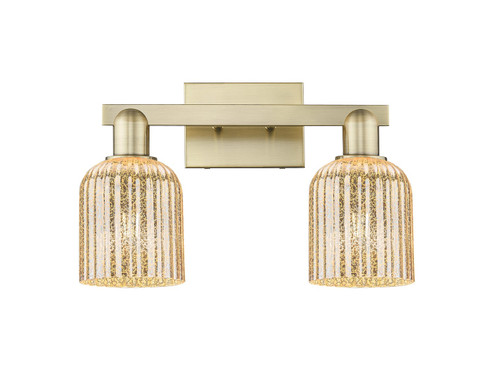 Arcadia Two Light Bath Vanity in Antique Brass (405|716-2W-AB-G559-5ME)