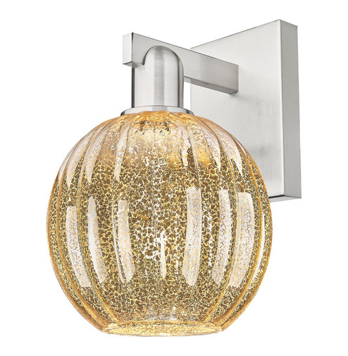 Arcadia One Light Wall Sconce in Brushed Satin Nickel (405|716-1W-SN-G458-7ME)