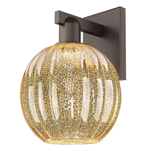 Arcadia One Light Wall Sconce in Oil Rubbed Bronze (405|716-1W-OB-G458-7ME)