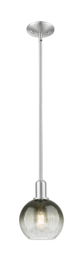 Arcadia One Light Mini Pendant in Brushed Satin Nickel (405|716-1S-SN-G483-8SL)