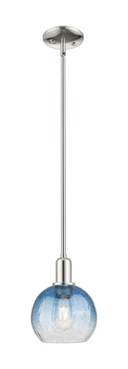 Arcadia One Light Mini Pendant in Polished Nickel (405|716-1S-PN-G483-8SB)
