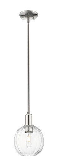 Arcadia One Light Mini Pendant in Polished Nickel (405|716-1S-PN-G458-7CL)