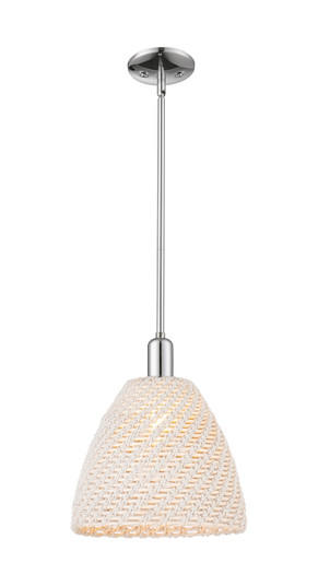 Arcadia One Light Mini Pendant in Polished Chrome (405|716-1S-PC-NBD-12-NAT)