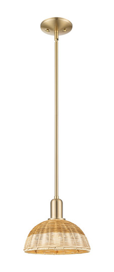 Arcadia One Light Mini Pendant in Champagne Bronze (405|716-1S-CB-NBD2-9-NAT)