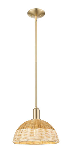 Arcadia One Light Mini Pendant in Champagne Bronze (405|716-1S-CB-NBD2-12-NAT)