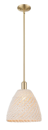 Arcadia One Light Mini Pendant in Champagne Bronze (405|716-1S-CB-NBD-12-NAT)