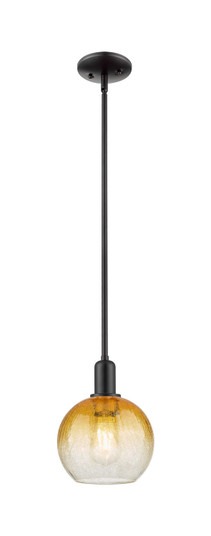 Arcadia One Light Mini Pendant in Matte Black (405|716-1S-BK-G483-8AM)