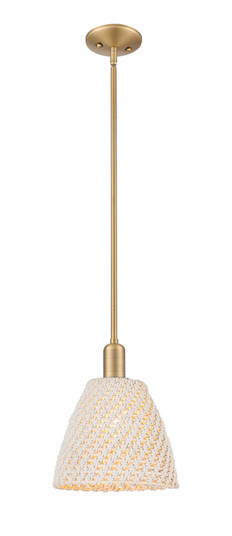 Arcadia One Light Mini Pendant in Brushed Brass (405|716-1S-BB-NBD-9-NAT)