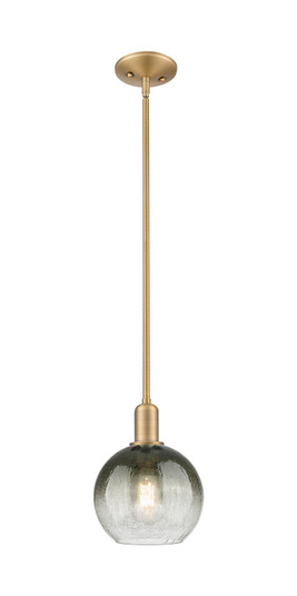 Arcadia One Light Pendant in Brushed Brass (405|716-1S-BB-G483-8SL)