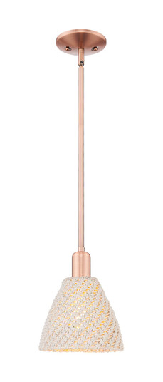 Arcadia One Light Mini Pendant in Antique Copper (405|716-1S-AC-NBD-75-NAT)