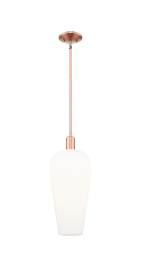 Arcadia One Light Mini Pendant in Antique Copper (405|716-1S-AC-G456-8WH)