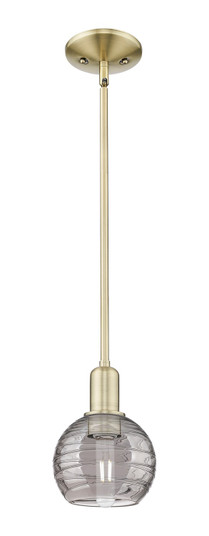 Arcadia One Light Mini Pendant in Antique Brass (405|716-1S-AB-G1213-6SM)