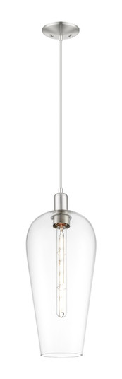 Arcadia One Light Pendant in Brushed Satin Nickel (405|716-1P-SN-G456-8CL)