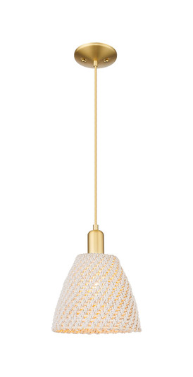 Arcadia One Light Pendant in Satin Gold (405|716-1P-SG-NBD-9-NAT)