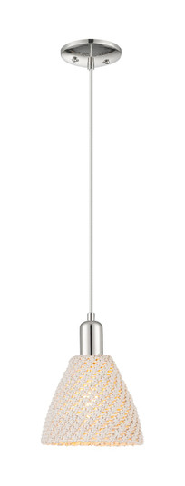 Arcadia One Light Pendant in Polished Nickel (405|716-1P-PN-NBD-75-NAT)