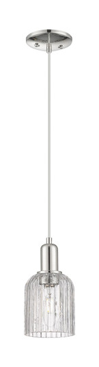 Arcadia One Light Mini Pendant in Polished Nickel (405|716-1P-PN-G559-5CL)