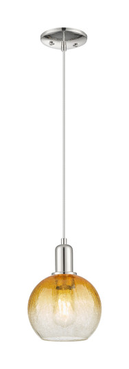 Arcadia One Light Pendant in Polished Nickel (405|716-1P-PN-G483-8AM)