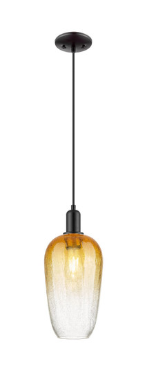 Arcadia One Light Mini Pendant in Matte Black (405|716-1P-BK-G484-7AM)