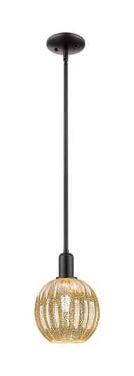 Arcadia One Light Pendant in Matte Black (405|716-1P-BK-G458-7ME)