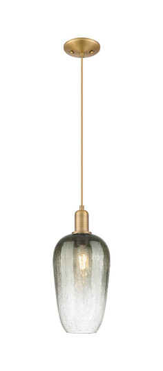 Arcadia One Light Mini Pendant in Brushed Brass (405|716-1P-BB-G484-7SL)