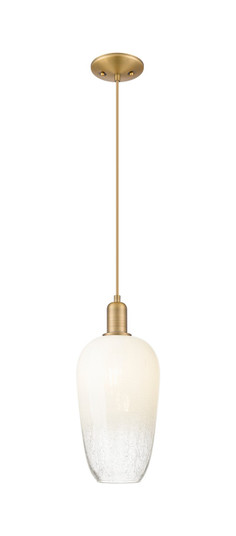 Arcadia One Light Mini Pendant in Brushed Brass (405|716-1P-BB-G484-7OP)