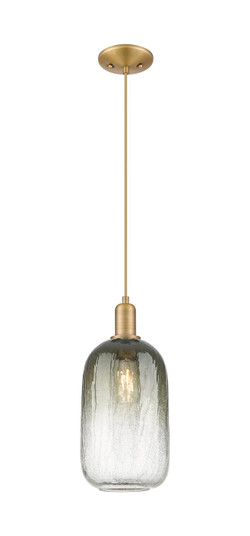 Arcadia One Light Mini Pendant in Brushed Brass (405|716-1P-BB-G482-7SL)