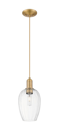 Arcadia One Light Pendant in Brushed Brass (405|716-1P-BB-G457-6CL)