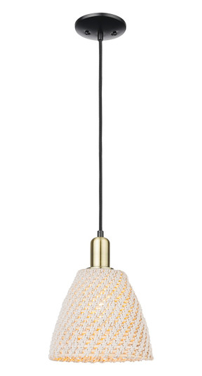 Arcadia One Light Mini Pendant in Black Antique Brass (405|716-1P-BAB-NBD-9-NAT)