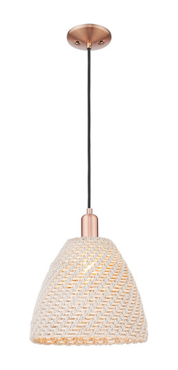 Arcadia One Light Mini Pendant in Antique Copper (405|716-1P-AC-NBD-12-NAT)