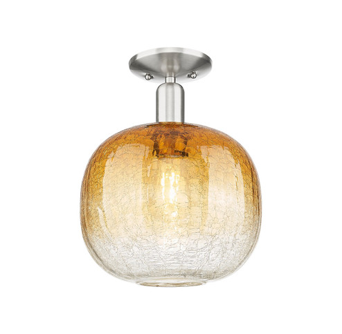 Arcadia One Light Semi-Flush Mount in Brushed Satin Nickel (405|716-1C-SN-G481-10AM) Arcadia One Light Semi-Flush Mount in Brushed Satin Nickel (405|716-1C-SN-G481-10AM)