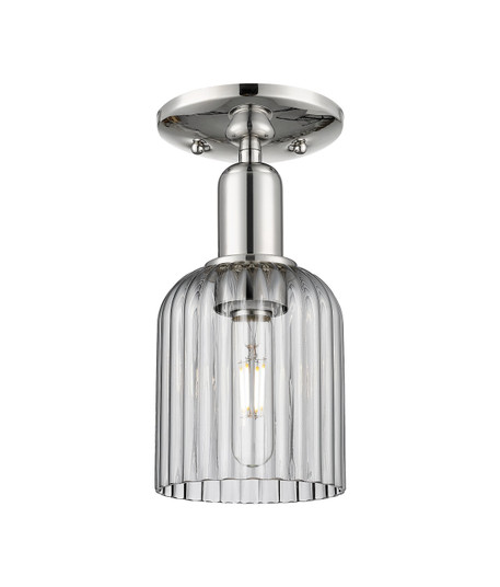 Arcadia One Light Semi-Flush Mount in Polished Nickel (405|716-1C-PN-G559-5SM)