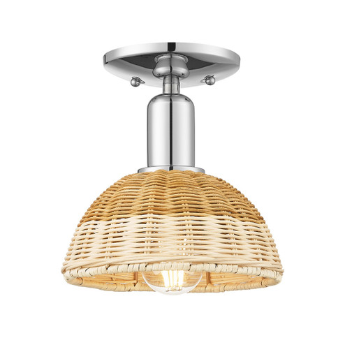 Arcadia One Light Semi-Flush Mount in Polished Chrome (405|716-1C-PC-NBD2-75-NAT)
