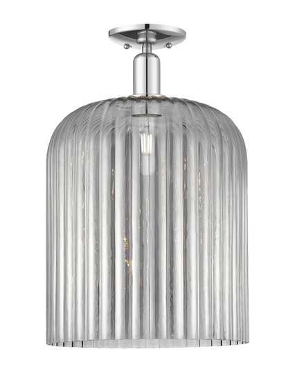 Arcadia One Light Semi-Flush Mount in Polished Chrome (405|716-1C-PC-G559-12SM)