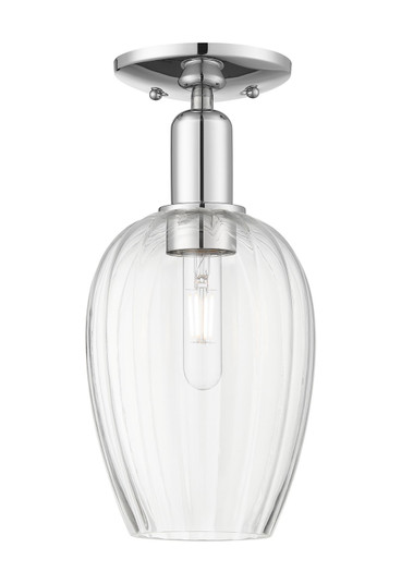 Arcadia One Light Semi-Flush Mount in Polished Chrome (405|716-1C-PC-G457-6CL)
