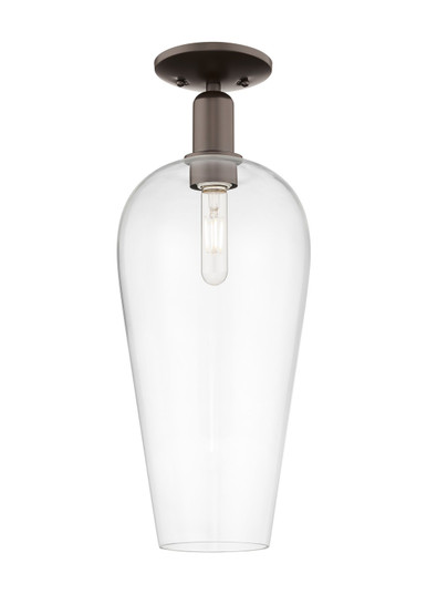 Arcadia One Light Semi-Flush Mount in Oil Rubbed Bronze (405|716-1C-OB-G456-8CL)