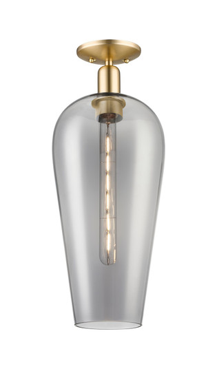 Arcadia One Light Semi-Flush Mount in Champagne Bronze (405|716-1C-CB-G456-8SM)