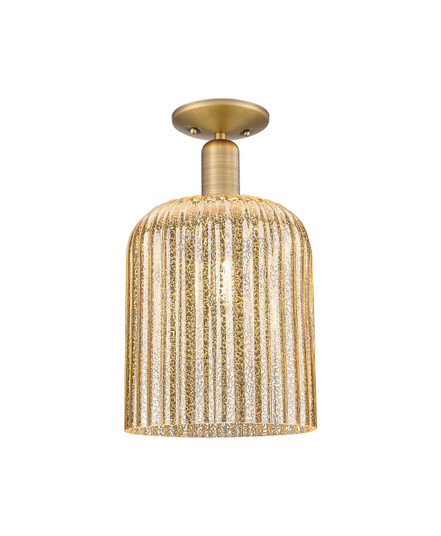 Arcadia One Light Semi-Flush Mount in Brushed Brass (405|716-1C-BB-G559-8ME)