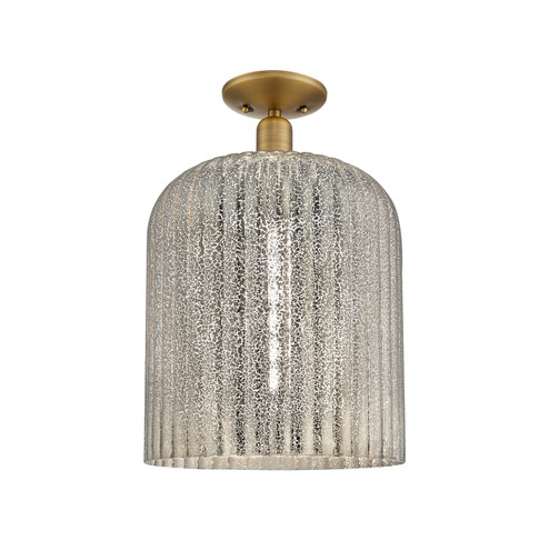 Arcadia One Light Semi-Flush Mount in Brushed Brass (405|716-1C-BB-G559-12ME)
