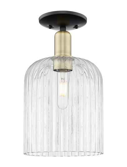 Arcadia One Light Semi-Flush Mount in Black Antique Brass (405|716-1C-BAB-G559-8CL)
