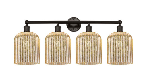 Edison Four Light Bath Vanity in Oil Rubbed Bronze (405|616-4W-OB-G559-8ME)