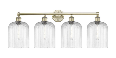 Edison Four Light Bath Vanity in Antique Brass (405|616-4W-AB-G559-8CL)