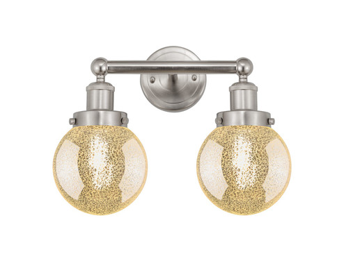 Edison Two Light Bath Vanity in Brushed Satin Nickel (405|616-2W-SN-G208-6)