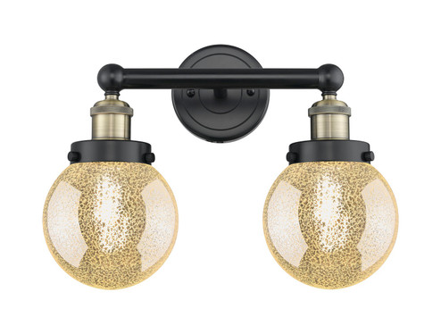 Edison Two Light Bath Vanity in Black Antique Brass (405|616-2W-BAB-G208-8)