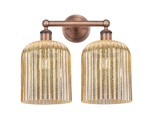 Edison Two Light Bath Vanity in Antique Copper (405|616-2W-AC-G559-8ME)