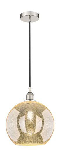 Edison One Light Mini Pendant in Polished Nickel (405|616-1P-PN-G128-12)