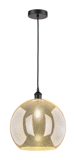 Edison One Light Pendant in Matte Black (405|616-1P-BK-G128-14)