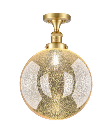 Franklin Restoration One Light Semi-Flush Mount in Satin Gold (405|517-1CH-SG-G208-12)